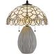Tiffany 20.13 inch 60 watt Light Gray Accent Lamp Portable Light