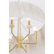 Azar 6 Light 30 inch Vintage Gold Leaf Pendant Ceiling Light