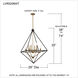 Louvre 8 Light 29 inch Western Bronze Foyer Chandelier Ceiling Light 