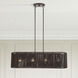 Acordia 4 Light 36 inch English Bronze Linear Chandelier Ceiling Light, Large