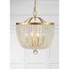 Rylee 4 Light 16.5 inch Antique Gold Chandelier Ceiling Light