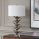 Sing Song 29.75 inch 150 watt Golden Bronze and Clear Crystal Table Lamp Portable Light