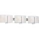 Clarte 3 Light 27 inch Chrome Bath Light Wall Light