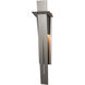 Linea 2 Light 31.3 inch Coastal Burnished Steel Outdoor Wall Sconce