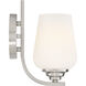 Shyloh 1 Light 5 inch Brushed Nickel Bath Light Wall Light