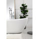 Ines Glossy White and Chrome Bathtub