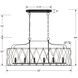 Zucca 6 Light 42.5 inch English Bronze and Antique Gold Linear Chandelier Ceiling Light