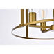 Agnys 4 Light 20 inch Brass Pendant Ceiling Light