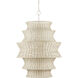 Phebe 9 Light 32 inch Bleached Natural and Vanilla Chandelier Ceiling Light, Large