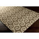 Rain Oatmeal / Dark Brown Handmade Rug