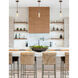 Fusion Collection - Rimini Family 1 Light 2 inch Brushed Brass and Clear Ribbed Pendant Ceiling Light, EVOLV