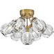 Elise LED 16.25 inch Heritage Brass Foyer Light Ceiling Light, Semi-Flush Mount