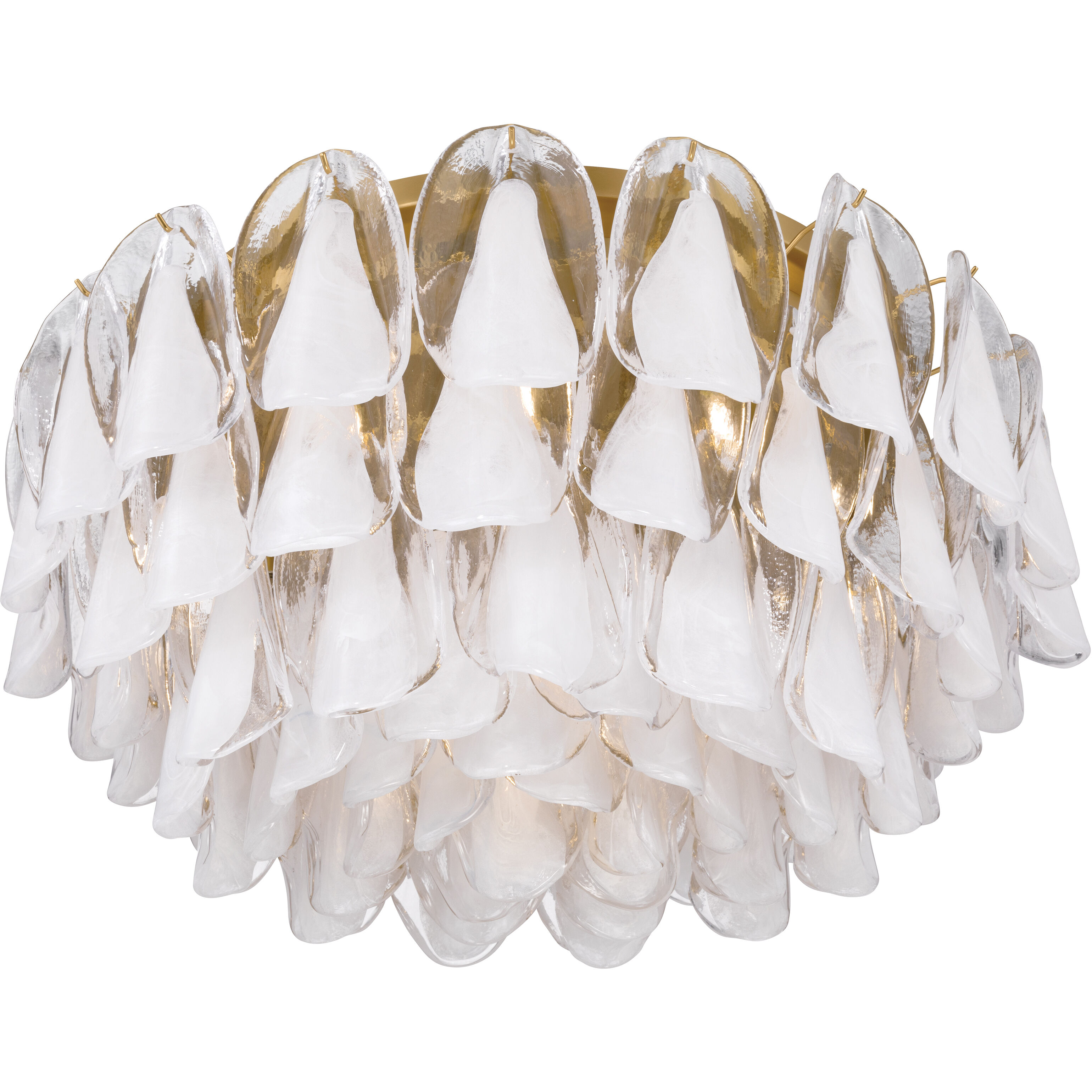 Verla Crest 11 Light 31.25 inch Legacy Brass Flush Mount Ceiling Light