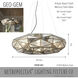 Geo-Gem 8 Light 35.5 inch Brass Antique Chandelier Ceiling Light