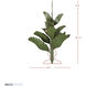 Banana Leaf 12 Light 44 inch Banana Leaf Chandelier Ceiling Light