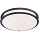 EnviroLite LED 12 inch Oil Rubbed Bronze Flush Mount Ceiling Light