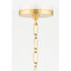 Verona Beach 1 Light 13.75 inch Aged Brass Pendant Ceiling Light, Square/Rectangle