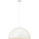Ozona 1 Light 27.5 inch Matte Off-White Chandelier Ceiling Light