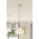 Elaris 1 Light 12.5 inch Brushed Nickel Pendant Ceiling Light