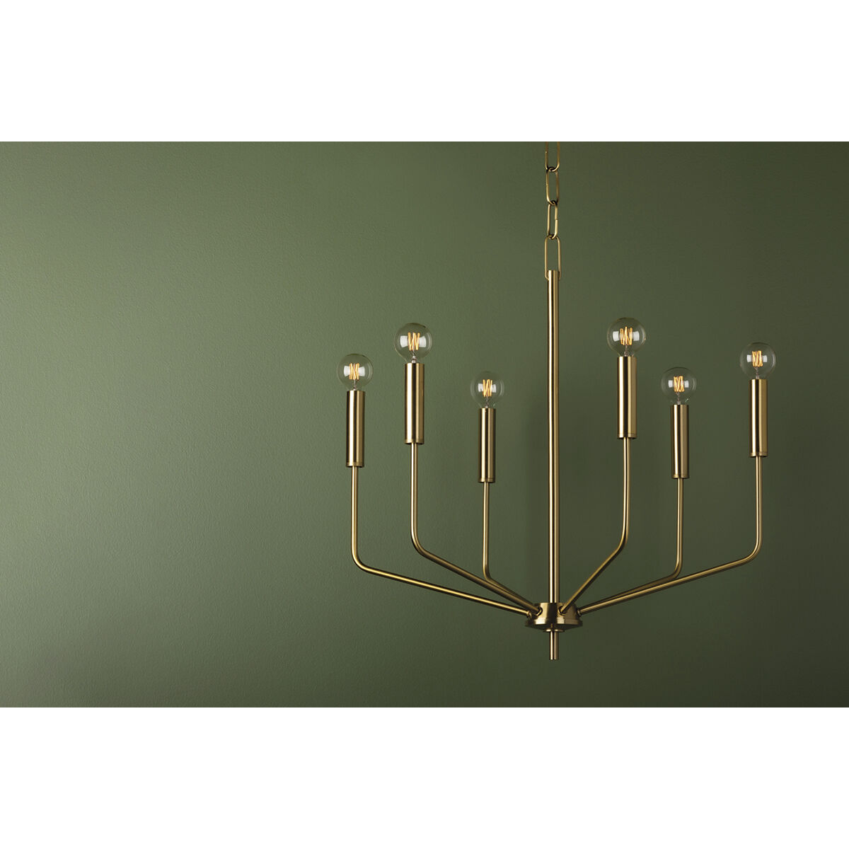 Bailey 6 Light 24 inch Aged Brass Chandelier Ceiling Light