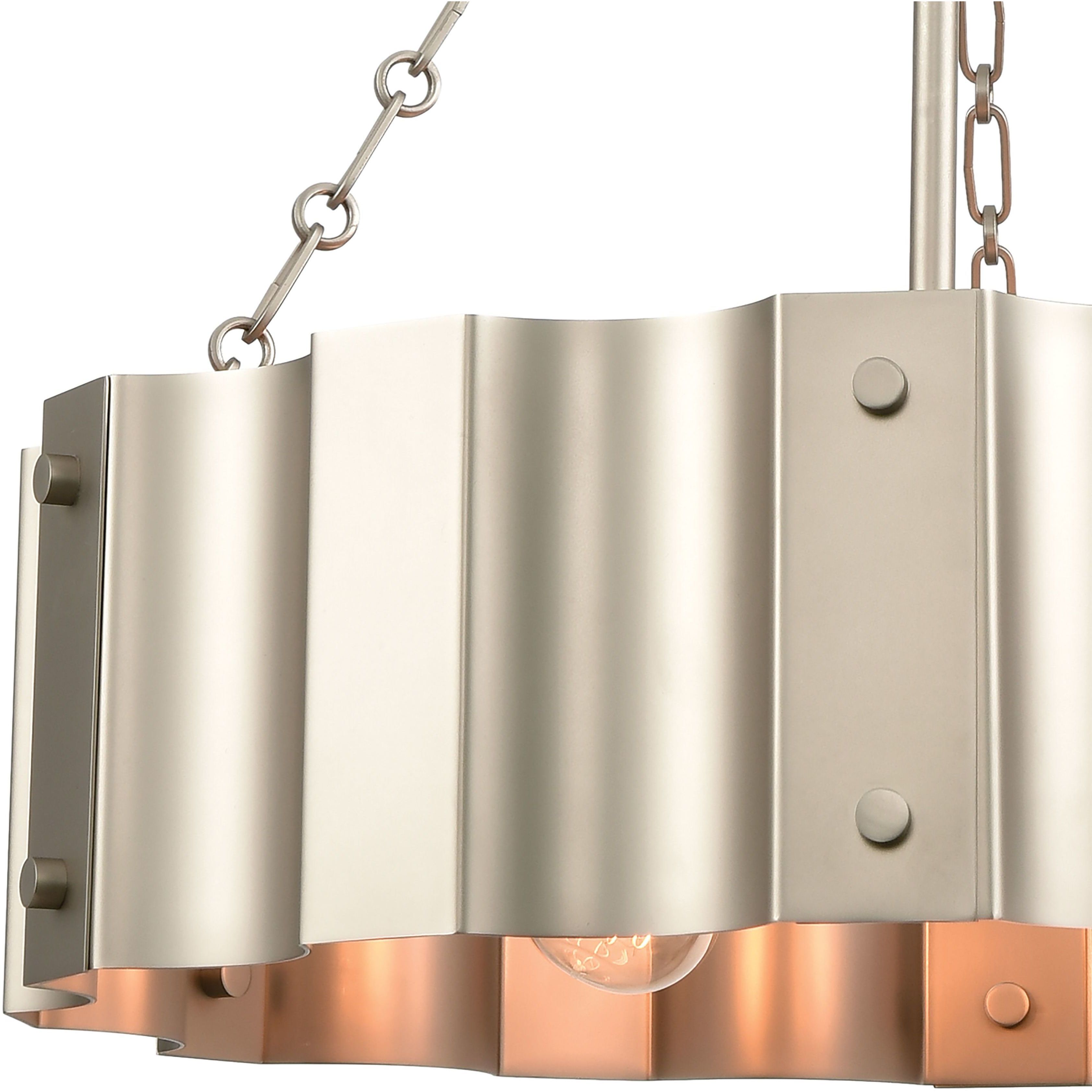Clausten 4 Light 21 inch Matte Nickel Chandelier Ceiling Light