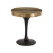 Daryl 24 inch Antique Brass/Antique Bronze Side Table, Round