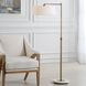 Branch Out 66.5 inch 100.00 watt Antique Brushed Brass and White Marble Floor Lamp Portable Light