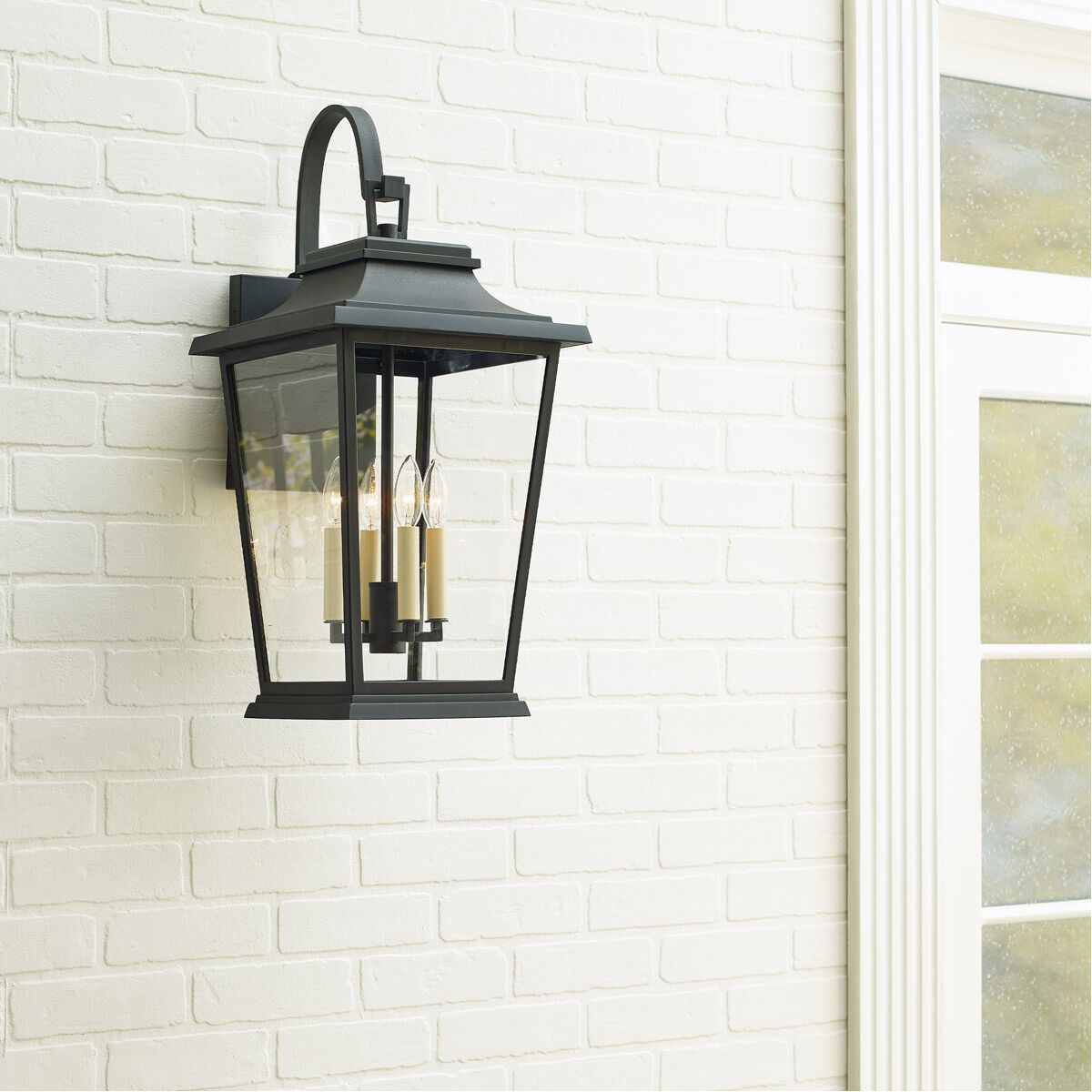 Sean Lavin Warren 4 Light 25.63 inch Textured Black Outdoor Wall Lantern