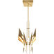 Solara LED 72 inch Brass Chandelier Ceiling Light