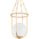 Verbank 1 Light 17.75 inch Vintage Gold Leaf Indoor Lantern Ceiling Light