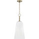 Romy 1 Light 10 inch Matte Brass Pendant Ceiling Light
