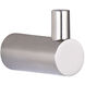 Arri 2 inch Brushed Nickel Robe Hook