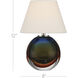 Voyage 12 inch 3 watt Green and Blue and Amber and Clear Cordless Table Lamp Portable Light