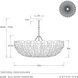 Bilal 6 Light 52 inch Ivory and Antique Brass Chandelier Ceiling Light