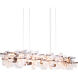 Fusion 16 Light 75.8 inch Dark Smoke Pendant Ceiling Light
