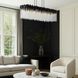 Matrix 8 Light 48.25 inch Matte Black and French Gold Linear Pendant Ceiling Light