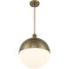 Vorey 1 Light 13 inch Oxidized Aged Brass Pendant Ceiling Light
