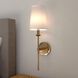Camden LED 6 inch Natural Brass Wall Light