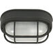 Bulkheads 1 Light 5 inch Textured Black Outdoor Flushmount in Textured Matte Black, Small