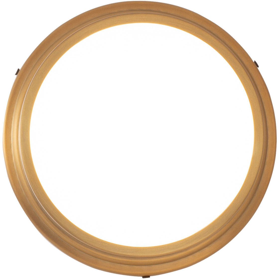 York LED 8 inch Aged Brass Flush Mount Ceiling Light, dweLED