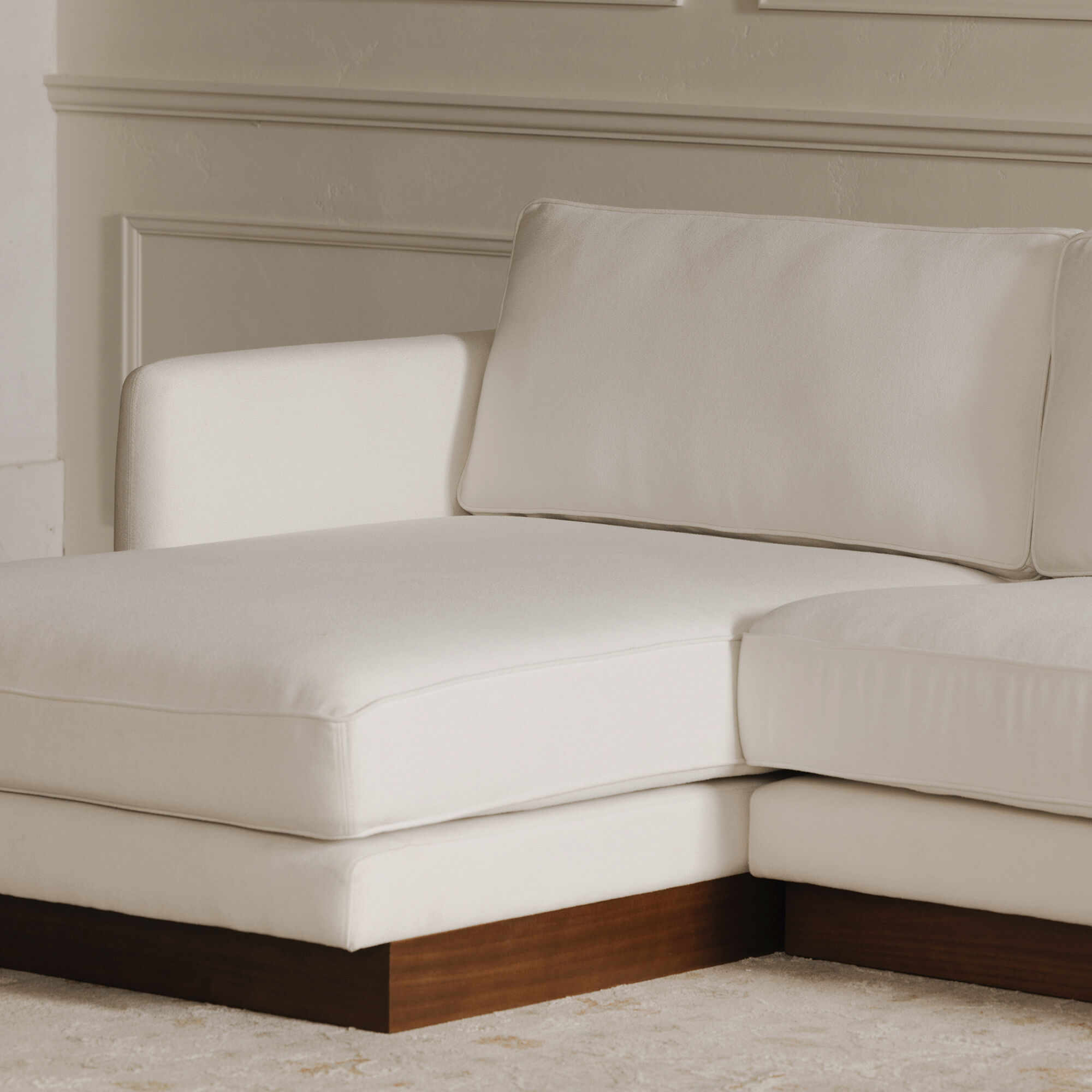 Vernon White Sectional, Right