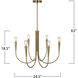 Bronte LED 24.5 inch Brass Chandelier Ceiling Light
