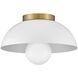 Stu LED 11 inch Matte White Foyer Light Ceiling Light, Flush Mount