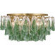 Verla Crest 11 Light 31.25 inch Legacy Brass Flush Mount Ceiling Light