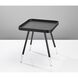 Blaine 21.25 X 19 inch Black with Acrylic Accents End Table