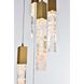 Aurora 9 Light 24 inch Satin Gold Chandelier Ceiling Light