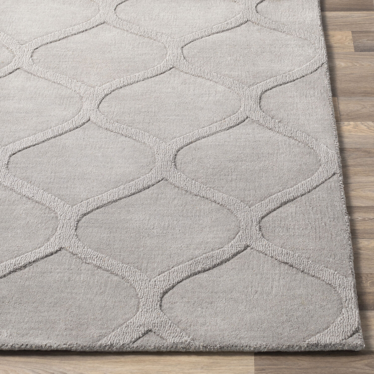 Mystique 96 X 30 inch Medium Gray Rugs, Wool