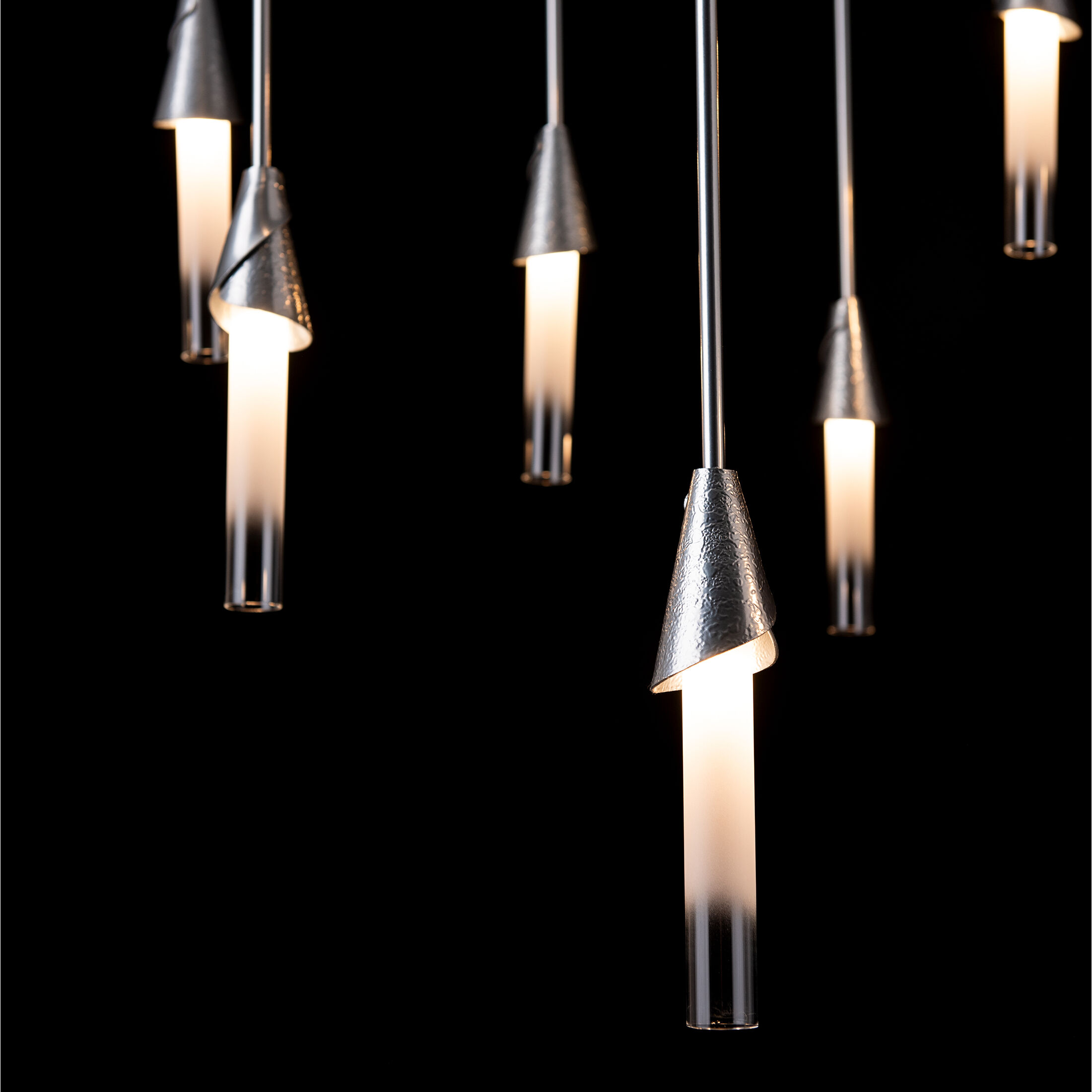 Lilium 10 Light 34.8 inch Sterling Mobile Pendant Ceiling Light