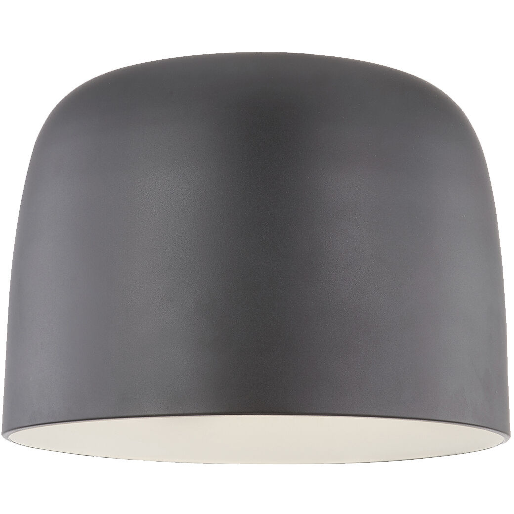 Cayne LED 12.13 inch Black and White Flush Mount Ceiling Light