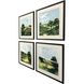 Verdant View Green and Blue and Brown Framed Art